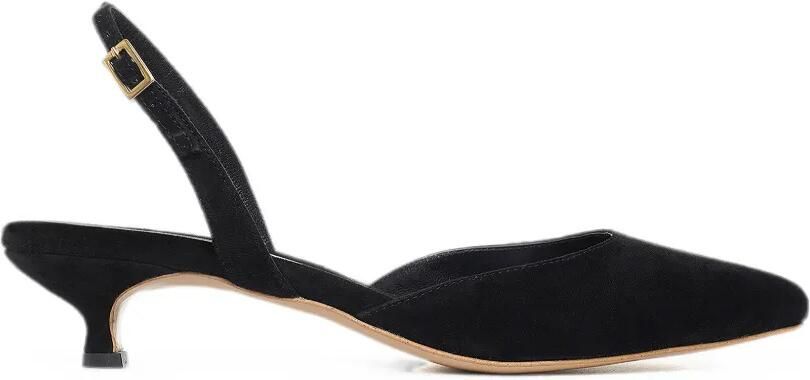 GINISSIMA Alice slingback pumps met puntige neus Zwart