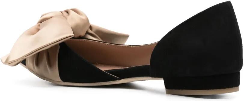 GINISSIMA Ballerina's met strikdetail Zwart - Foto 4