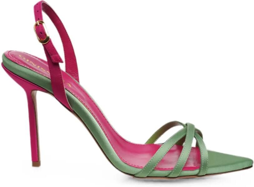 GINISSIMA Capri sandalen met puntige neus Groen