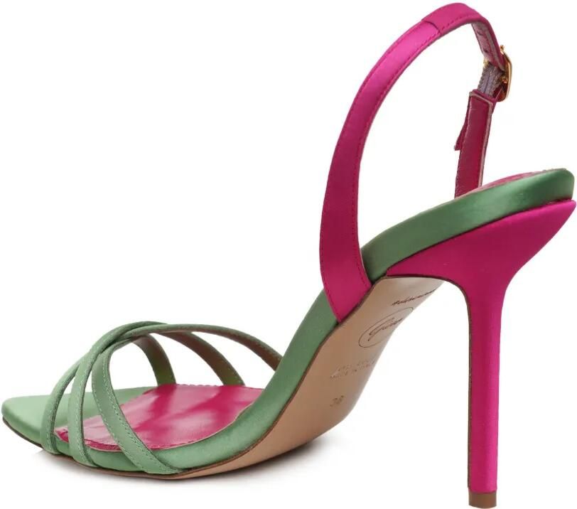 GINISSIMA Capri sandalen met puntige neus Groen - Foto 3