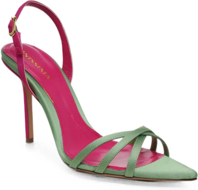 GINISSIMA Capri sandalen met puntige neus Groen - Foto 2