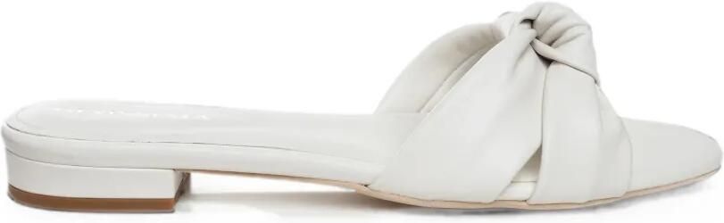 GINISSIMA Sofia leren sandalen met geknoopt detail Beige