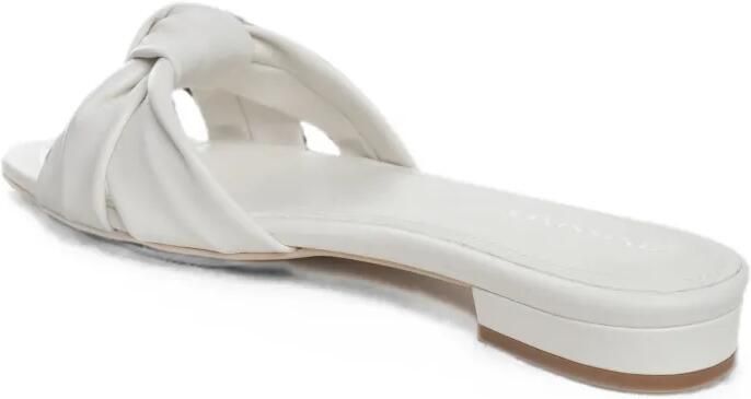 GINISSIMA Sofia leren sandalen met geknoopt detail Beige - Foto 4