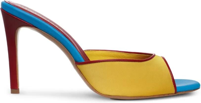 GINISSIMA Vicky sandalen met colourblocking Geel