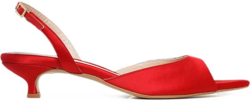 GINISSIMA Vicky sandalen met open neus Rood