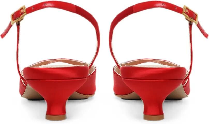 GINISSIMA Vicky sandalen met open neus Rood - Foto 3
