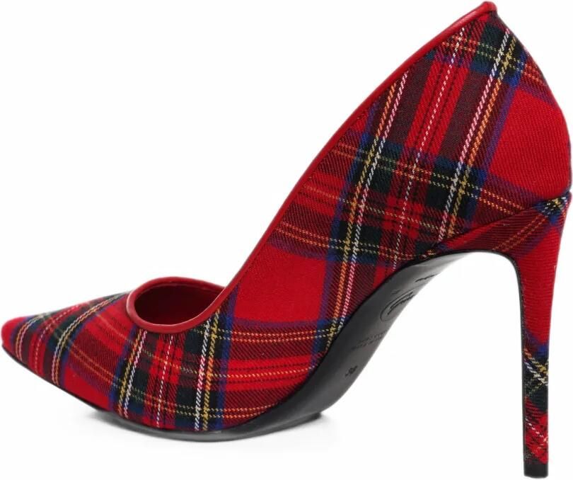 GINISSIMA Zurra tartan pumps Rood - Foto 3