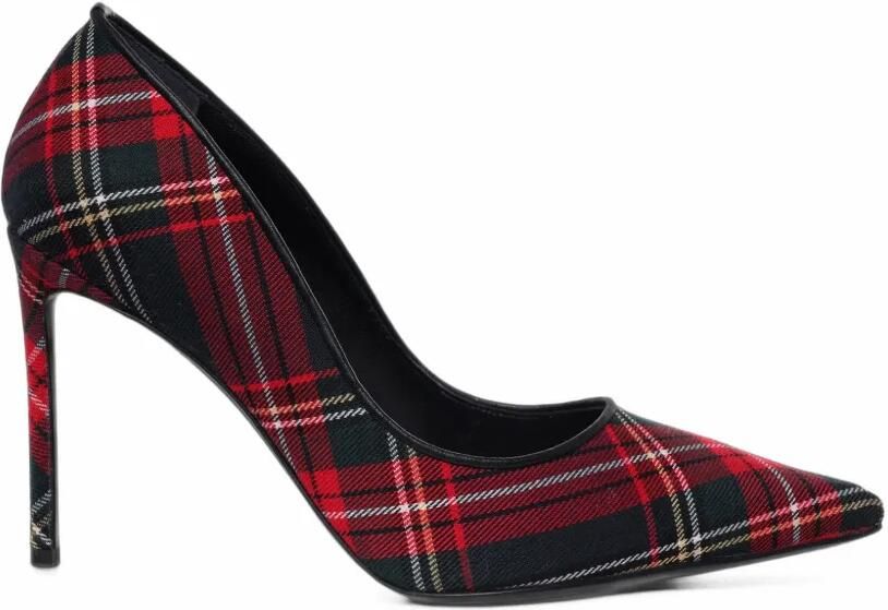 GINISSIMA Zurra tartan pumps Rood