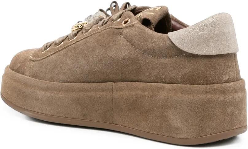 GIO+ 150 Olivia sneakers met plateauzool en kwastje Bruin - Foto 2