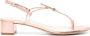 Giorgio Armani 35 mm gelamineerde leren sandalen Roze - Thumbnail 1