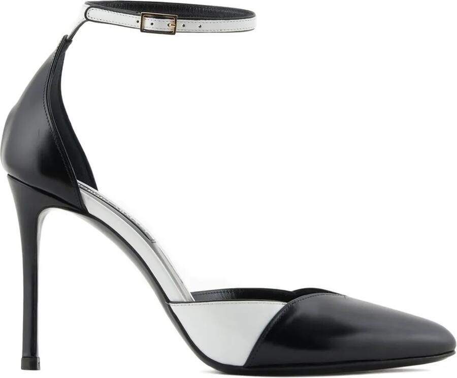 Giorgio Armani 95 mm pumps met enkelbandje Zwart