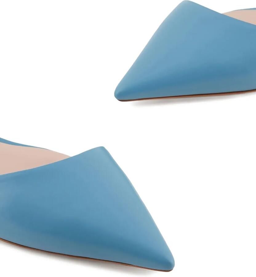 Giorgio Armani Ballerina's met puntige neus en enkelbandje Blauw - Foto 2