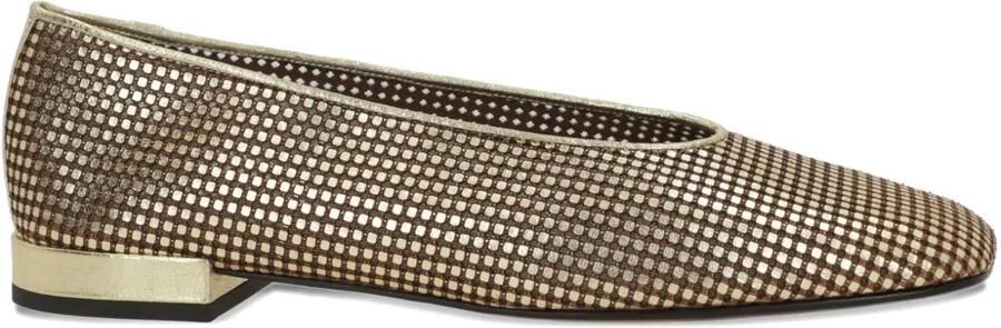 Giorgio Armani Ballerina's met vierkante neus Goud