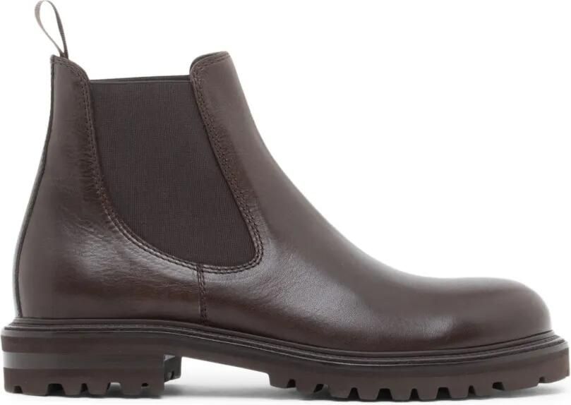 Giorgio Armani Chelsea nappa leren laarzen Bruin - Foto 4