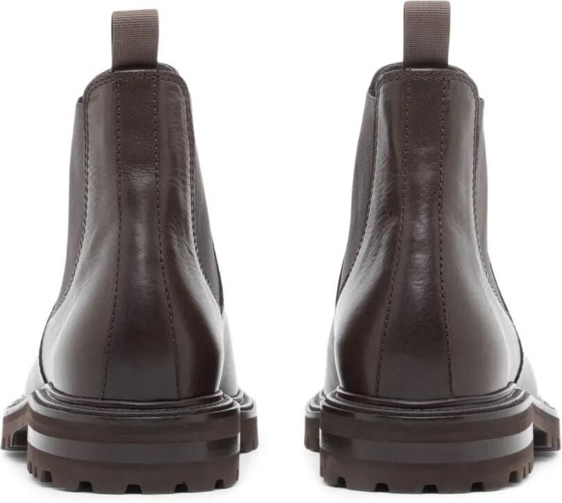 Giorgio Armani Chelsea nappa leren laarzen Bruin - Foto 3