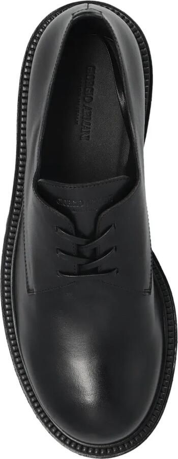 Giorgio Armani Chunky derby veterschoenen Zwart - Foto 5
