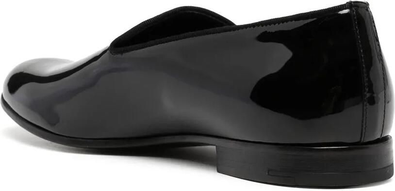 Giorgio Armani Glanzende loafers Zwart - Foto 2