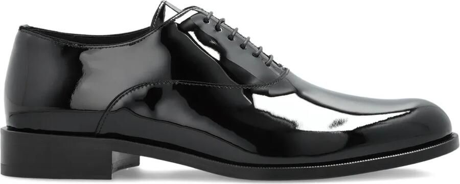 Giorgio Armani Lakleren veterschoenen Zwart