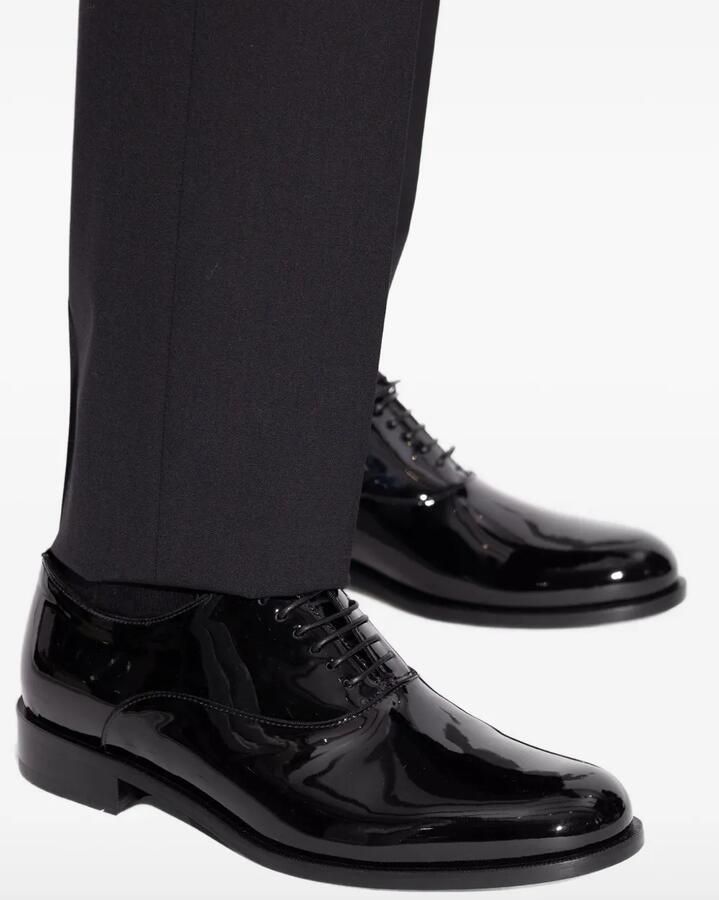 Giorgio Armani Lakleren veterschoenen Zwart - Foto 2