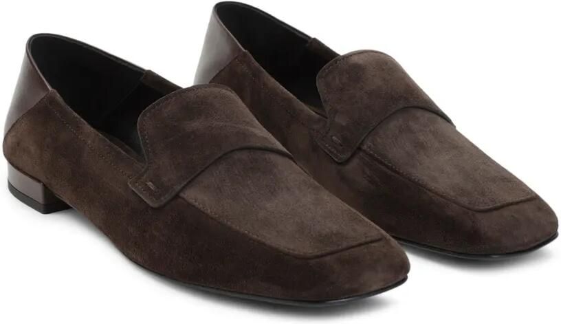 Giorgio Armani Leren loafers Bruin - Foto 3