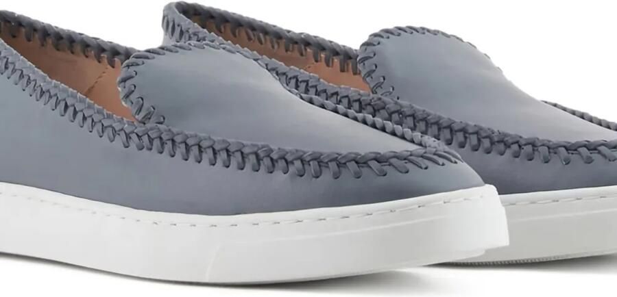Giorgio Armani Leren loafers Grijs - Foto 2