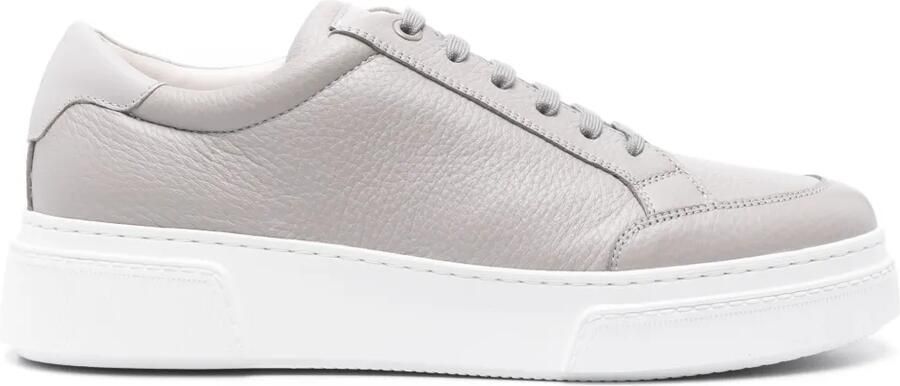 Giorgio Armani Leren sneakers Grijs