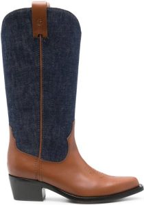 Giorgio Armani x 10 Corso Como denim cowboylaarzen Blauw