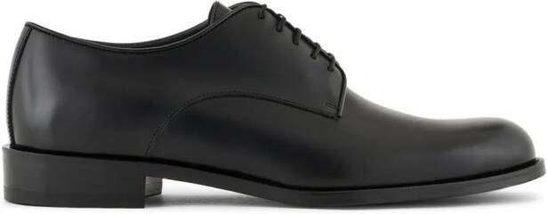 Giorgio Armani Leren Derby schoenen Zwart