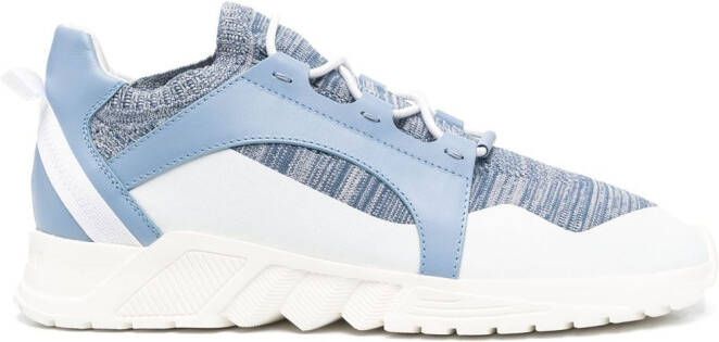 Giorgio Armani Gebreide sneakers Blauw