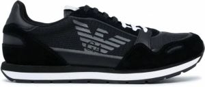 Giorgio Armani Sneakers met logoprint Zwart