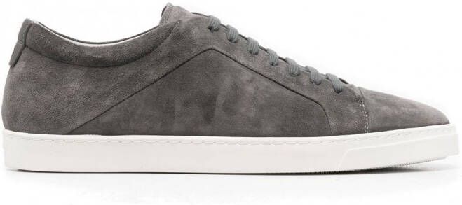 Giorgio Armani Suède sneakers Grijs