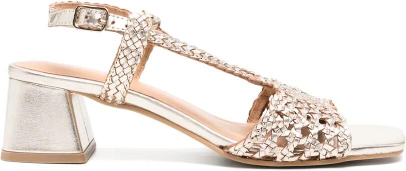 Gioseppo Blissfield geweven leren sandalen Goud