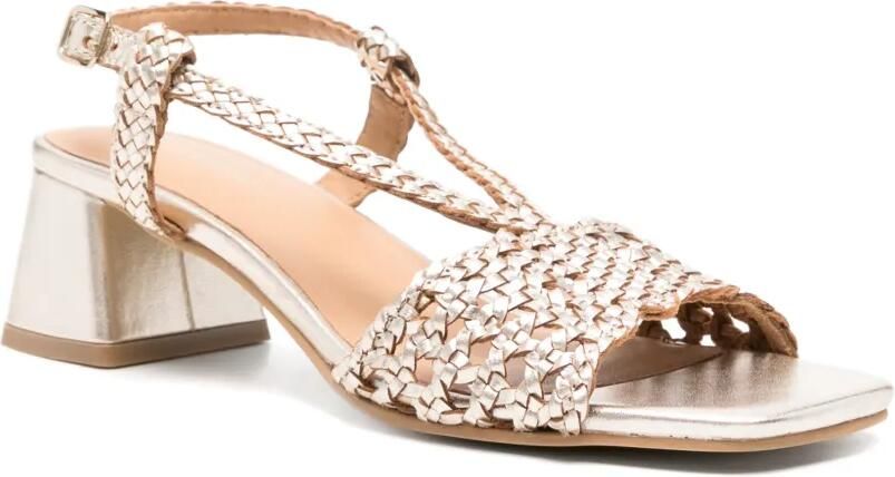 Gioseppo Blissfield geweven leren sandalen Goud - Foto 3