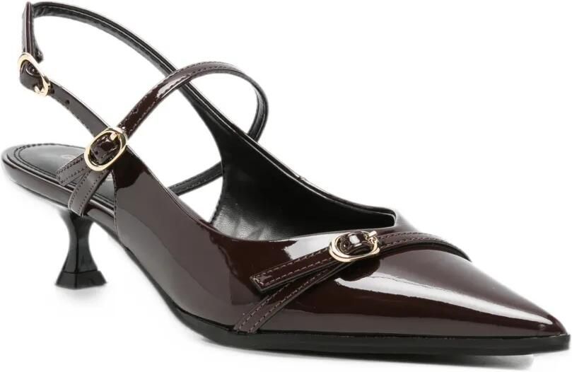 Gioseppo buckle-detail slingback pumps Bruin