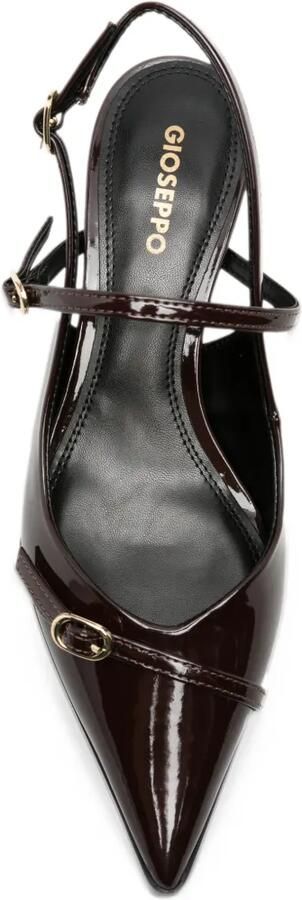 Gioseppo buckle-detail slingback pumps Bruin - Foto 4