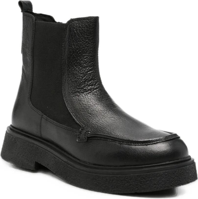Gioseppo grained leather ankle boots Zwart - Foto 3