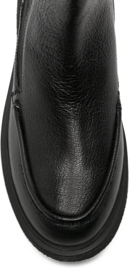Gioseppo grained leather ankle boots Zwart - Foto 4