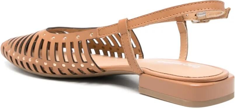 Gioseppo Jericho pumps verfraaid met studs en gekooid detail Bruin - Foto 3