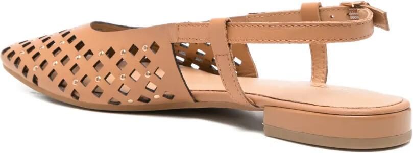 Gioseppo Kyaka uitgesneden pumps met studs Bruin - Foto 4