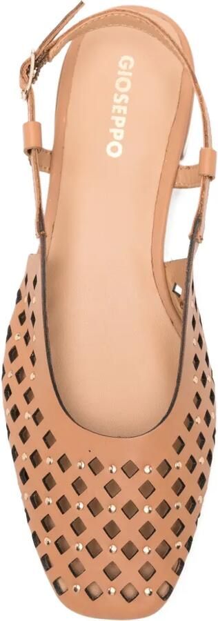 Gioseppo Kyaka uitgesneden pumps met studs Bruin - Foto 2
