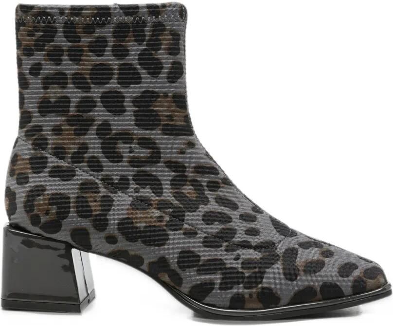 Gioseppo leopard-print ankle boots Grijs