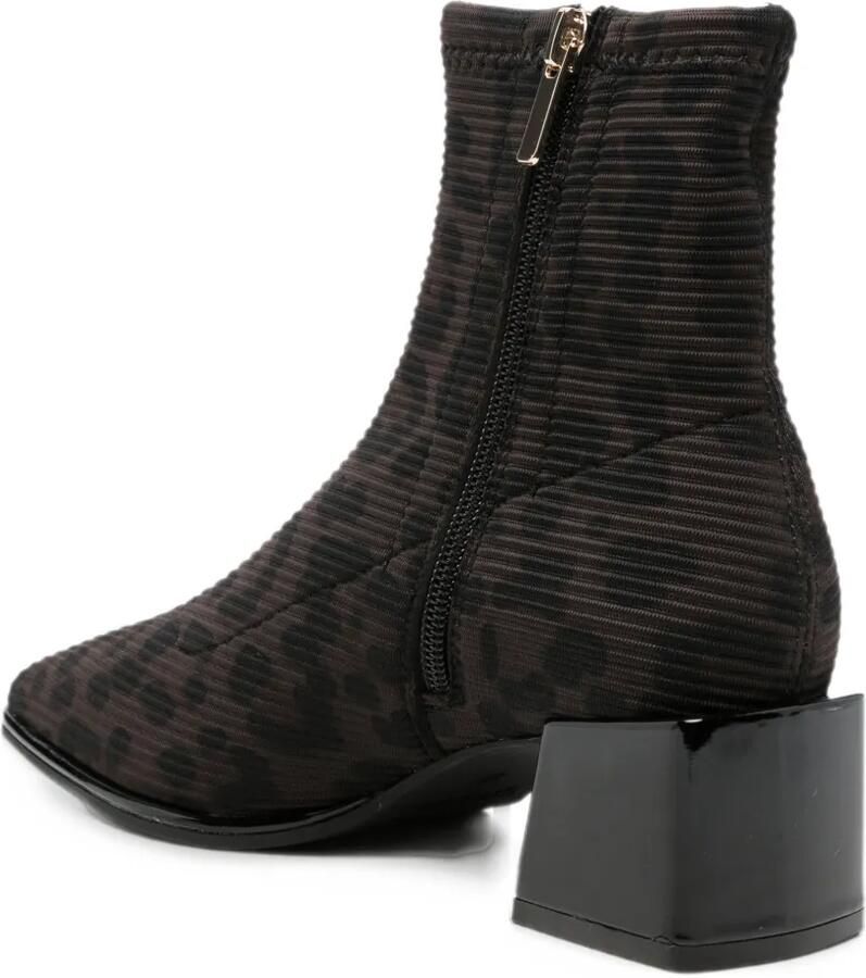 Gioseppo leopard-print ribbed boots Bruin - Foto 2