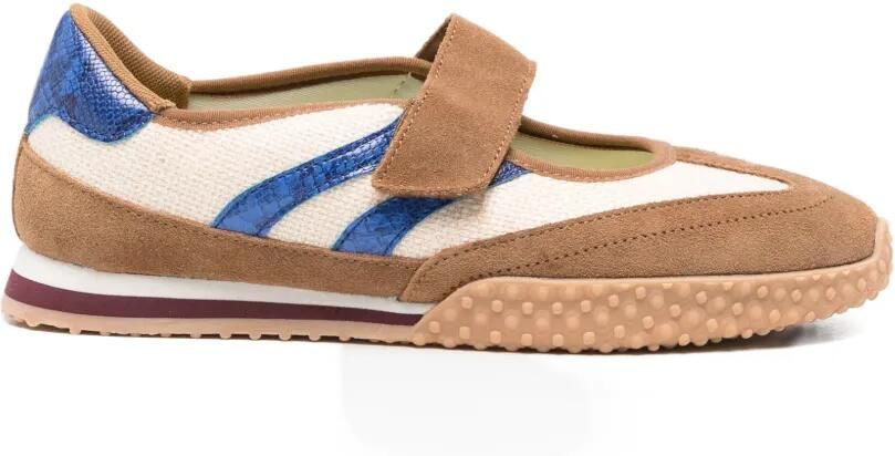 Gioseppo Nionbe leren sneakers met klittenband Beige
