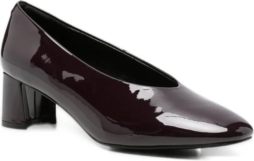 Gioseppo patent-finish block-heel pumps Rood - Foto 3
