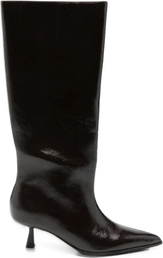 Gioseppo pointed-toe kitten-heel boots Rood