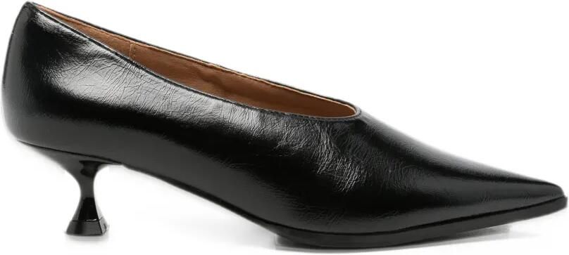 Gioseppo pointed-toe kitten-heel pumps Zwart