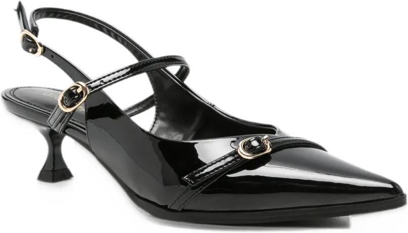 Gioseppo Sabin patent-finish buckle-detail pumps Zwart - Foto 2