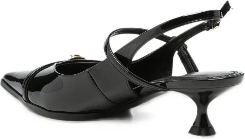 Gioseppo Sabin patent-finish buckle-detail pumps Zwart - Foto 3