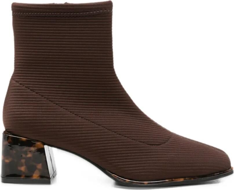Gioseppo tortoiseshell-effect block-heel ankle boots Bruin