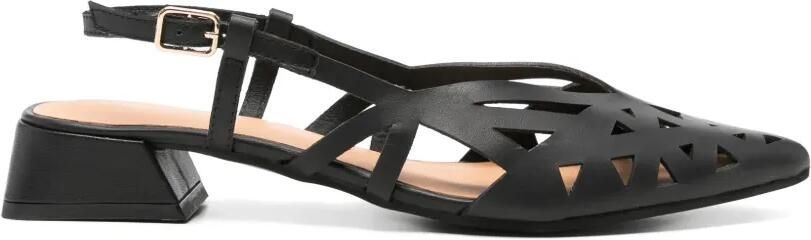 Gioseppo Uitgesneden slingback pumps Zwart